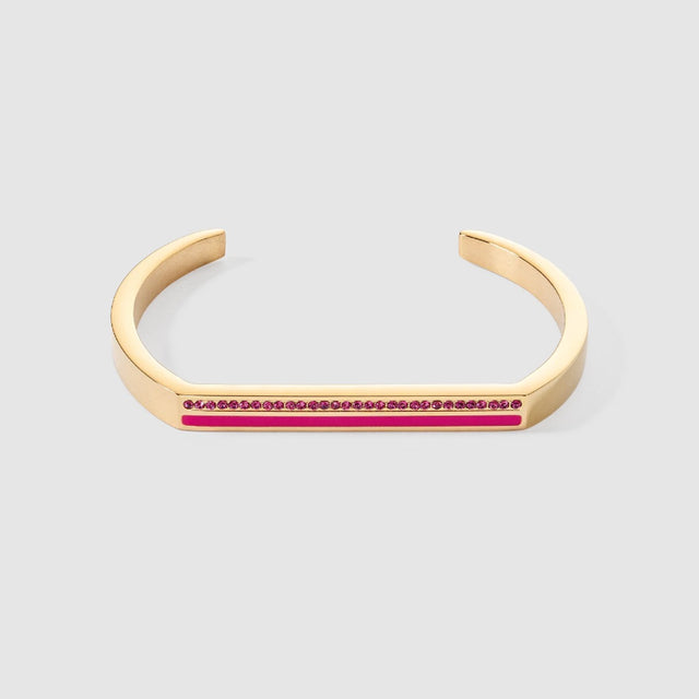 Coeur De Lion Gold Cuffed Bangle, Size 16
