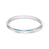 Coeur De Lion Eternal Unity Bangle, Silver & Blue