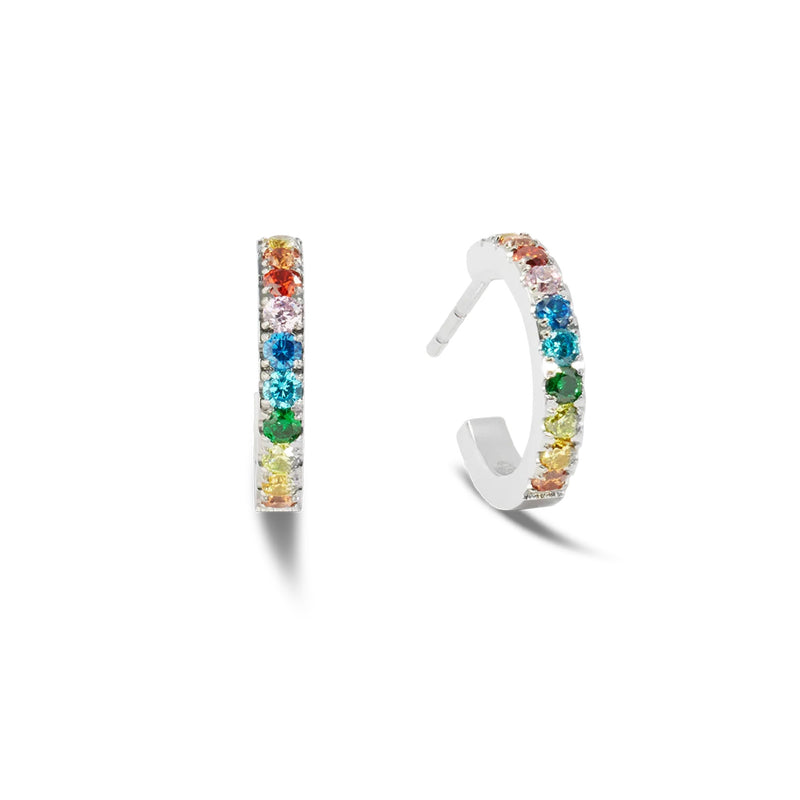 Coeur De Lion Eternal Love Multicolour Hoop Earrings