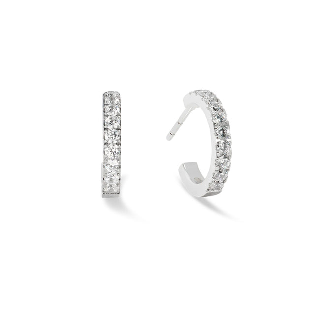 Coeur De Lion Eternal Love Silver Hoop Earrings