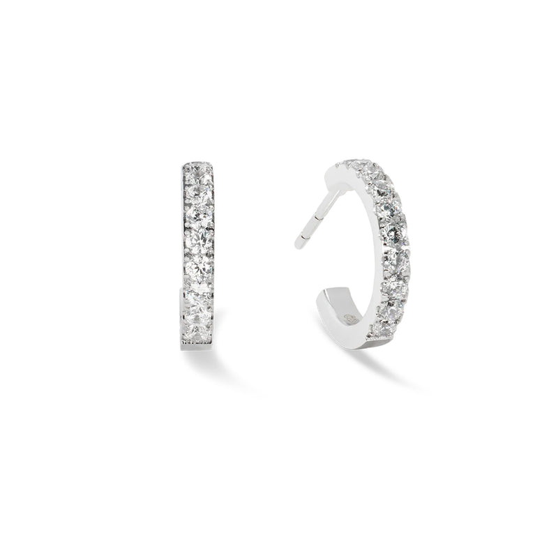 Coeur De Lion Eternal Love Silver Hoop Earrings
