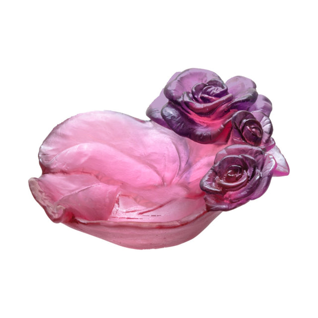 Daum Rose Passion Red & Purple Small Bowl