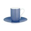 Raynaud Tresor Bleu Expresso Cup and Saucer ,  11cm