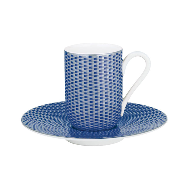 Raynaud Tresor Bleu Expresso Cup and Saucer ,  11cm