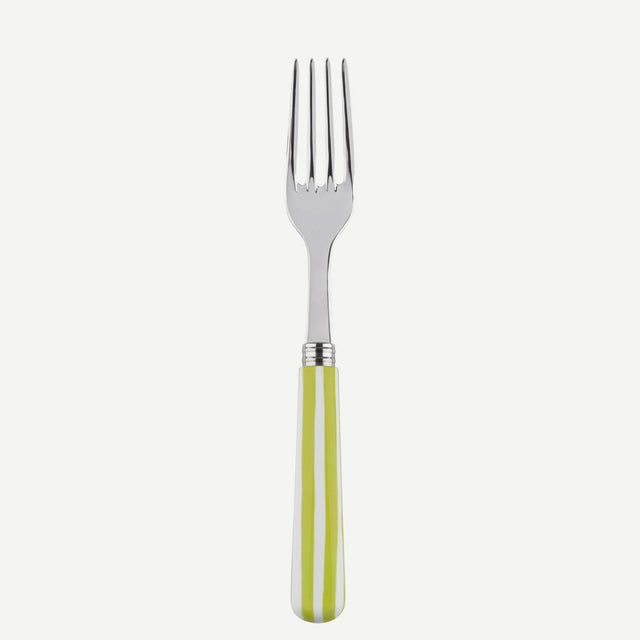 Sabre White Stripe Lime 22cm Dinner Fork