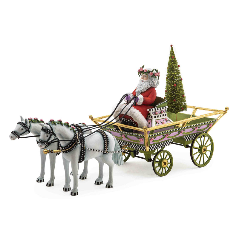 Mackenzie-Childs Patience Brewster Holiday Caroler Horse Drawn Sleigh