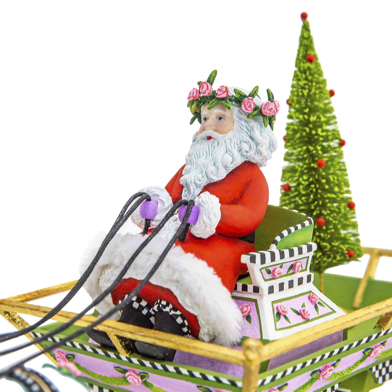 Mackenzie-Childs Patience Brewster Holiday Caroler Horse Drawn Sleigh