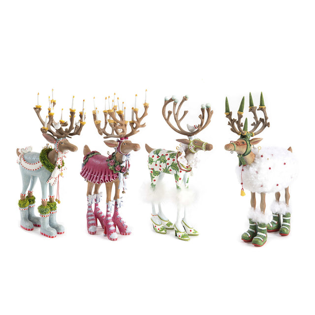 Mackenzie-Childs Patience Brewster Dash Away Reindeer Figure Set