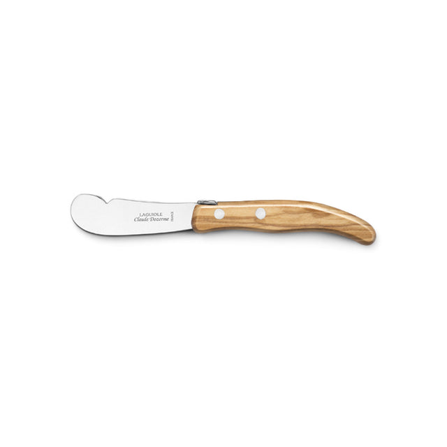 Laguiole Butter Spreader, Olive Wood, by Claude Dozorme