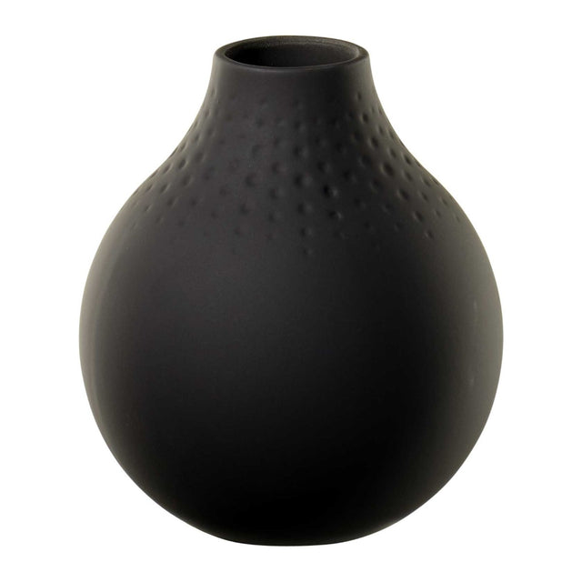Villeroy & Boch Collier Carre Black Perle Vase, Small
