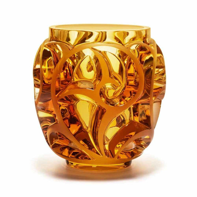 Lalique Tourbillons Amber Vase 10410700