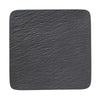 Villeroy & Boch Manufacture Rock Square Serving/Gourmet Plate, Black