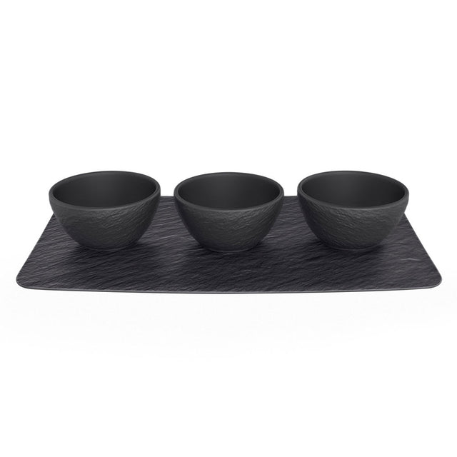 Villeroy & Boch Manufacture Rock Dip Bowl Set
