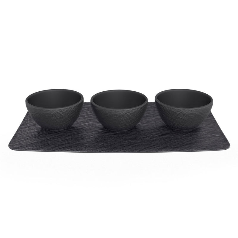 Villeroy & Boch Manufacture Rock Dip Bowl Set
