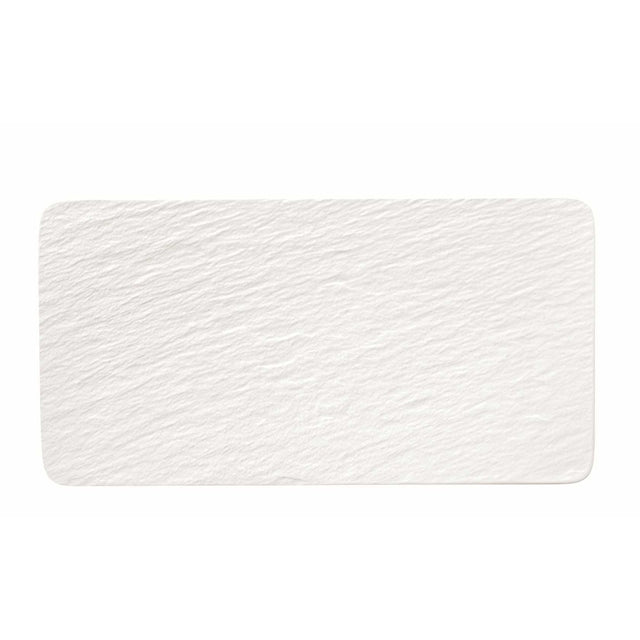 Villeroy & Boch Manufacture Rock Blanc Rectangular Serving Plate, White
