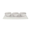 Villeroy & Boch Manufacture Rock Blanc Dip Bowl Set, White