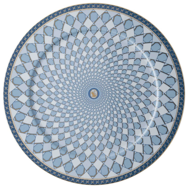 Swarovski Signum Porcelain Service Plate 33 cm, Azure