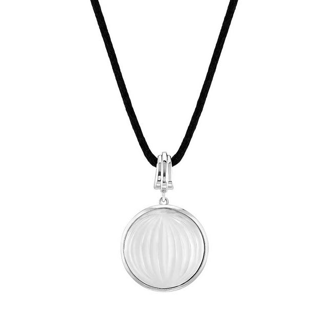 Lalique Vibrante Pendant, Silver