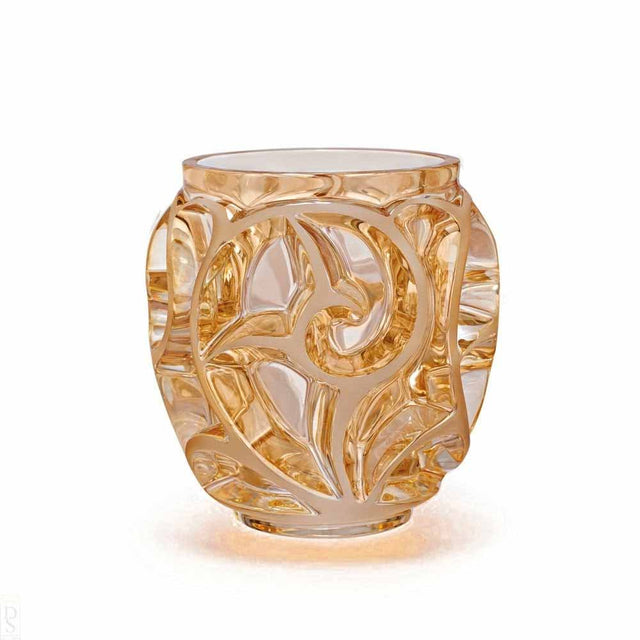 Lalique Gold Luster Tourbillons Small Vase 10543800