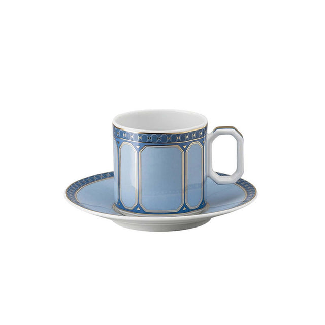 Swarovski Signum Espresso cup & saucer, Azure
