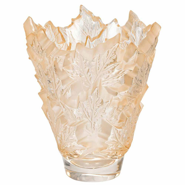 Lalique Champs Elysees Gold Luster Vase 10598800