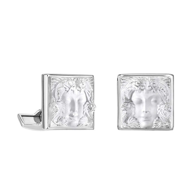 Lalique Arethuse Cufflinks, Clear
