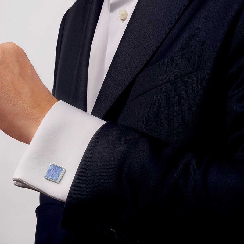 Lalique Arethuse Sapphire Cufflinks