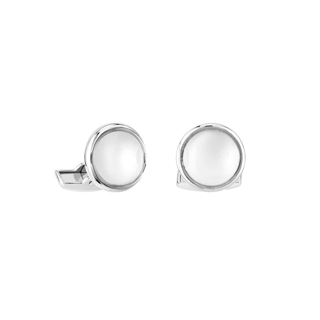 Lalique Cabochon Clear Cufflinks