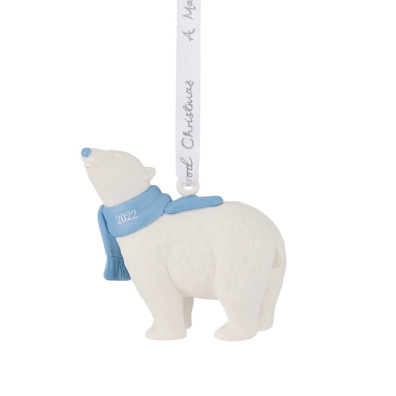 Wedgwood Christmas 2022: Baby's First Christmas Blue Decoration