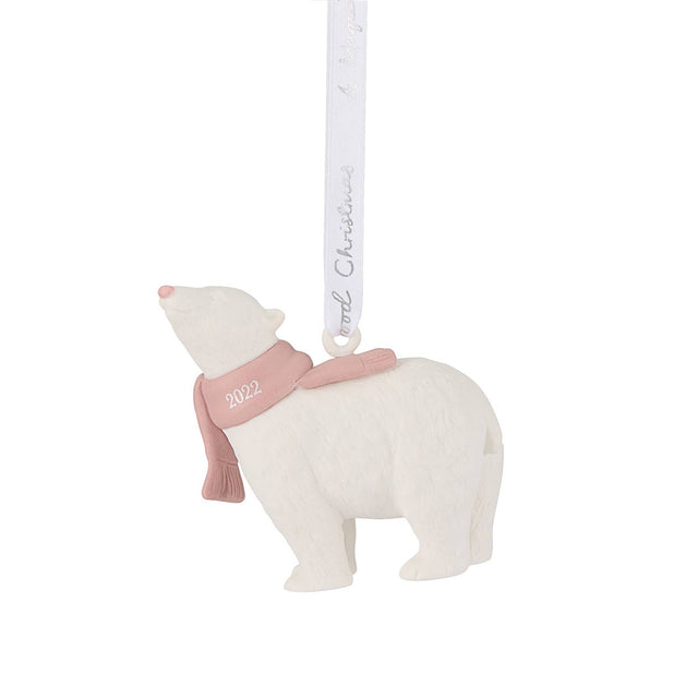 Wedgwood Christmas 2022: Baby's First Christmas Pink Decoration
