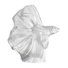 Lalique Fighting Fish Large Clear Sculpture