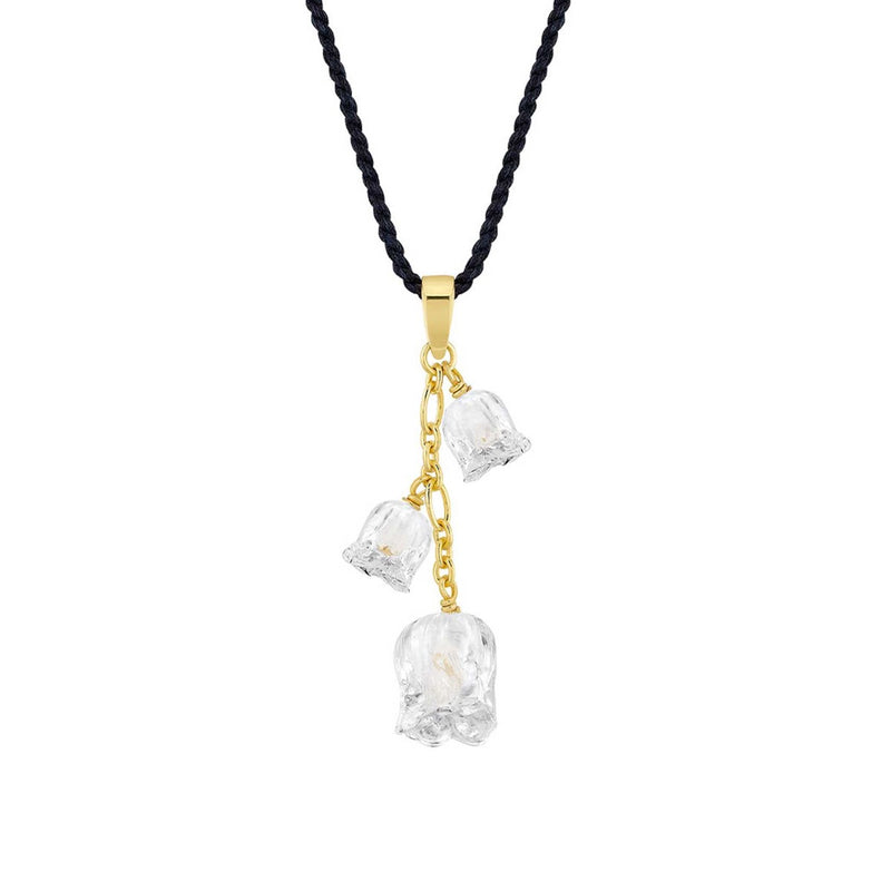 Lalique Muguet Multi Vermeil Pendant
