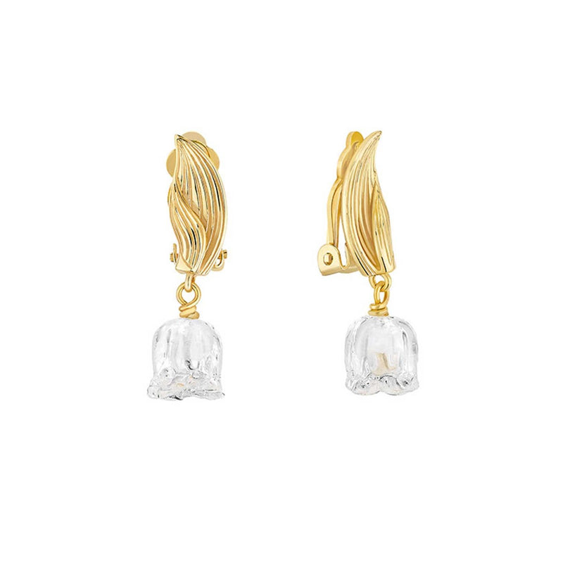 Lalique Muguet Vermeil Earrings