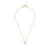 Lalique Pivoine Clear Gold Necklace, White