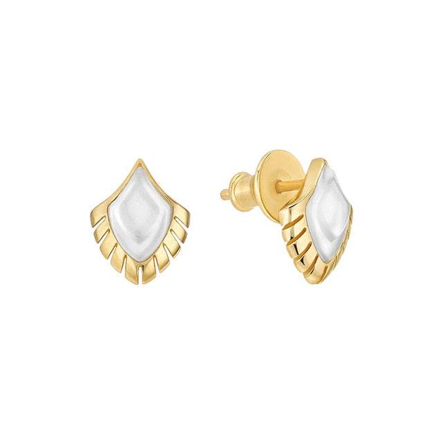 Lalique Paon White Earrings
