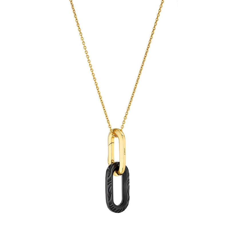 Lalique Empreinte Animale Pendant, Black
