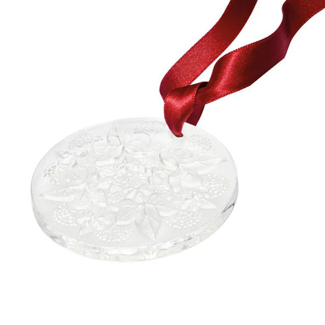 Lalique Lierre Clear Hanging Ornament