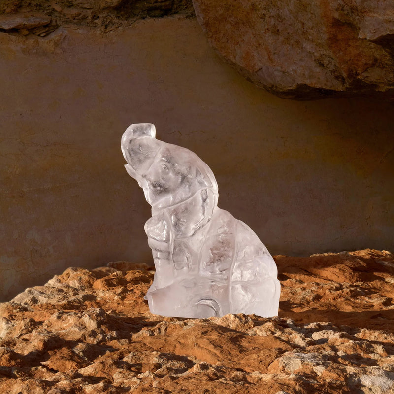 Lalique Baby Elephant Sculpture