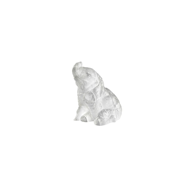 Lalique Baby Elephant Sculpture