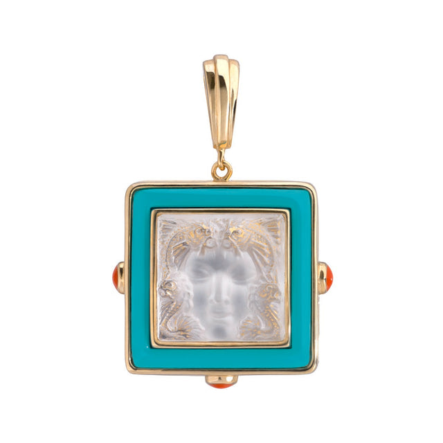 Lalique Arethuse Pendant, Clear Crystal