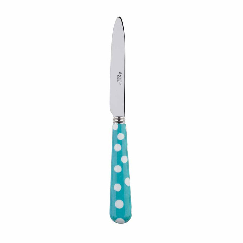 Sabre White Dots Turquoise 20cm Dessert Knife