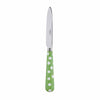 Sabre White Dots Garden Green 20cm Dessert Knife