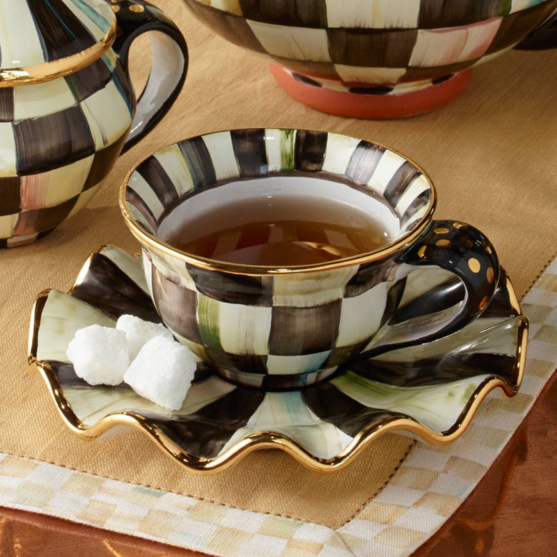 Mackenzie-Childs Courtly Check Teacup
