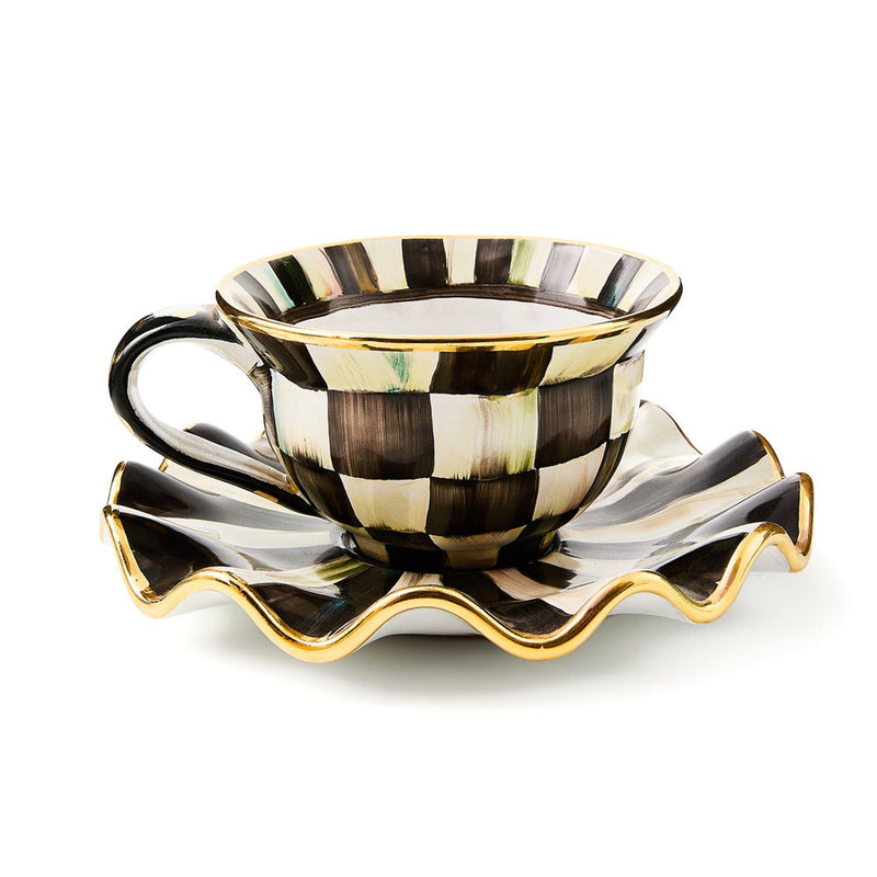 Mackenzie-Childs Courtly Check Teacup