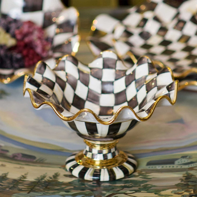 Mackenzie-Childs Courtly Check Compote #2