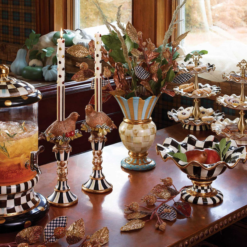 Mackenzie-Childs Courtly Check Compote #4