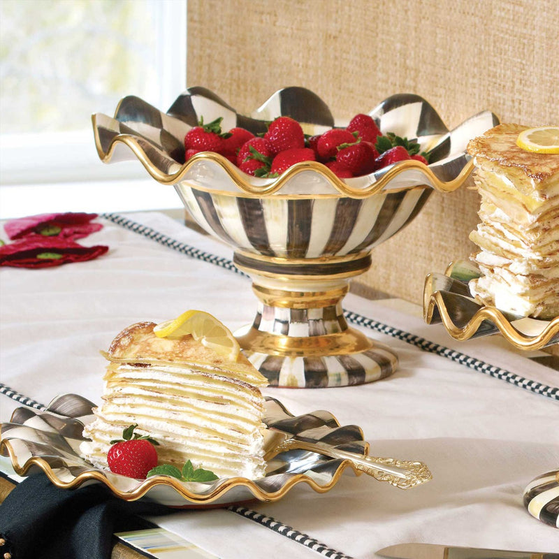 Mackenzie-Childs Courtly Check Compote #6