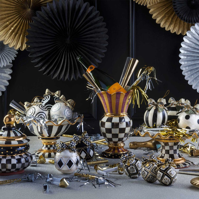 Mackenzie-Childs Courtly Check Compote #7