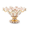 Mackenzie-Childs Mocha Check Ceramic Compote