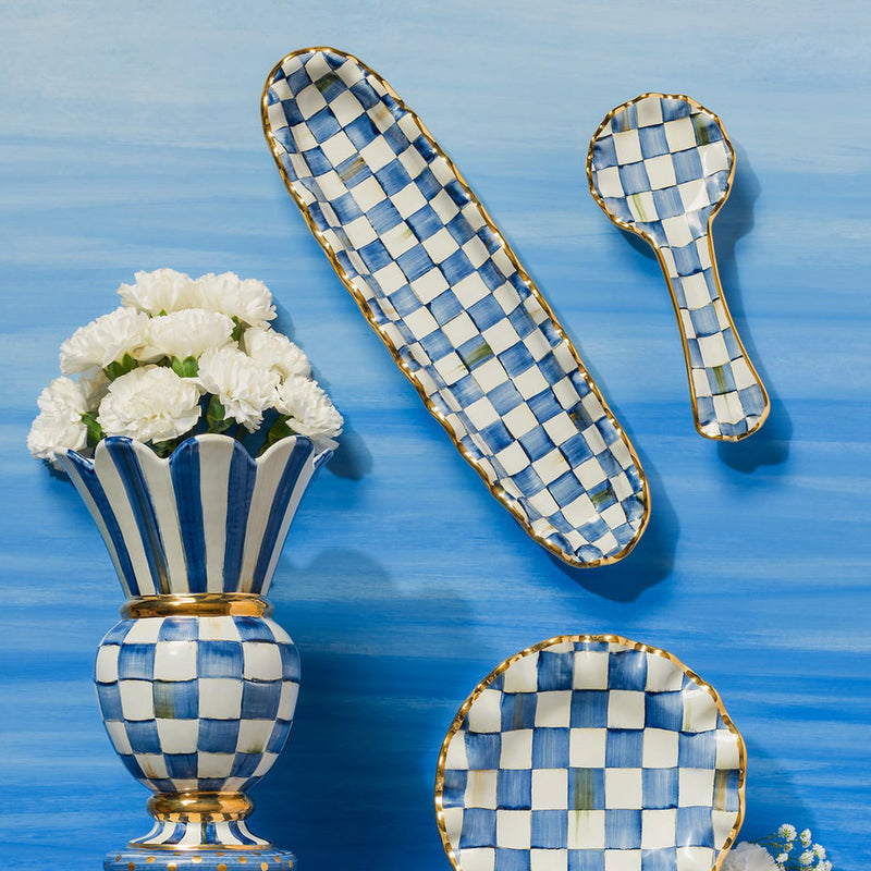 Mackenzie-Childs Royal Check Great Vase